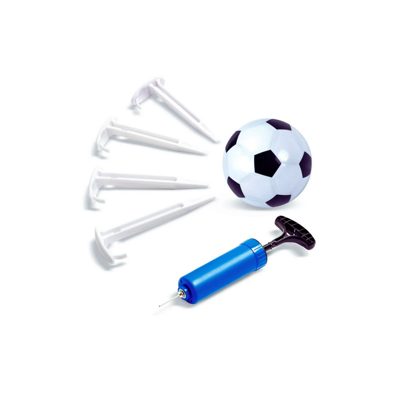 Play Day Foldable Soccer Set - 2 Folding Goals, Ball, Pump & Stakes - Ages 3+ NE gallery