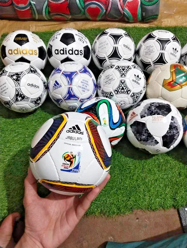 Set OF 14 ADIDAS SOCCER BALL HISTORICAL FIFA WORLD CUP 1970 - 2022 Balls Size 1 gallery