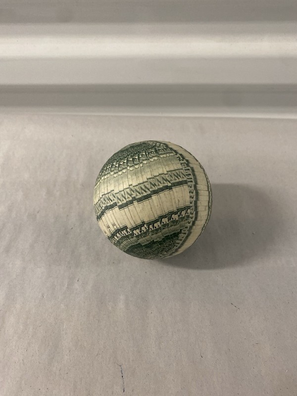 “Money Ball" Baseball Featuring a $100 Bill Design. gallery
