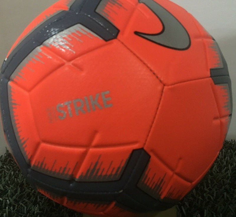 Nike Strike Soccer Ball Size- 4 / Hyper Crimson/Metallic Silver / SC3310 809 gallery