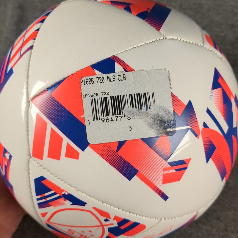 ADIDAS MLS 24 Training Ball Size 5 White/ Solar Red/ Glow Blue Match Replica gallery