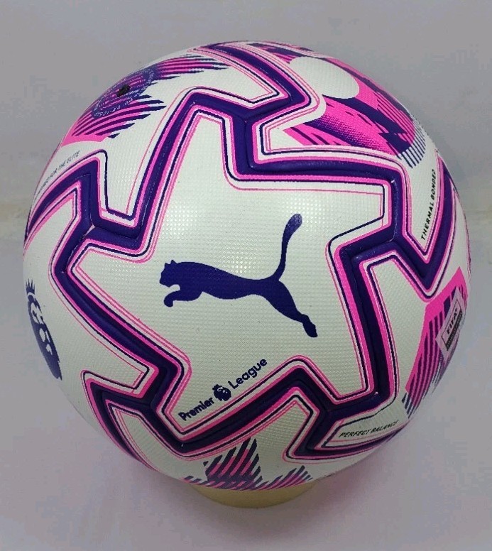Puma Premier League FIFA Match Football Size 5 White Pink Purple