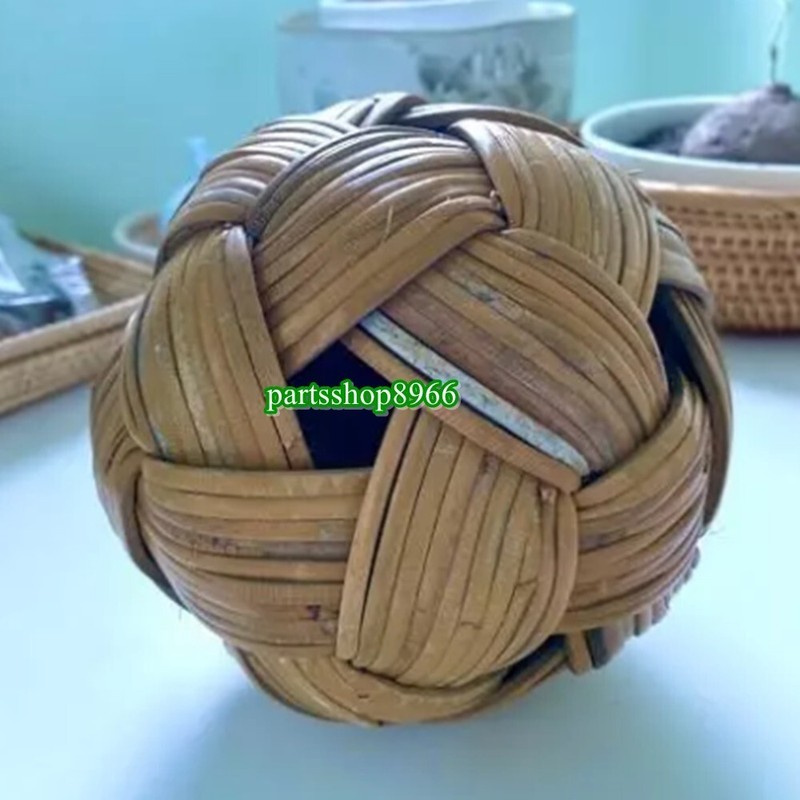 Thai Ball Takraw Sepak Kick Wicker Rattan Real Handmade Outdoor Sport Home Decor gallery
