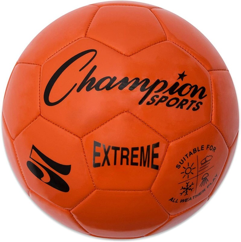 Champion Sports Extreme Soft Touch Butyl Bladder Soccer Ball, Size 5, Orange