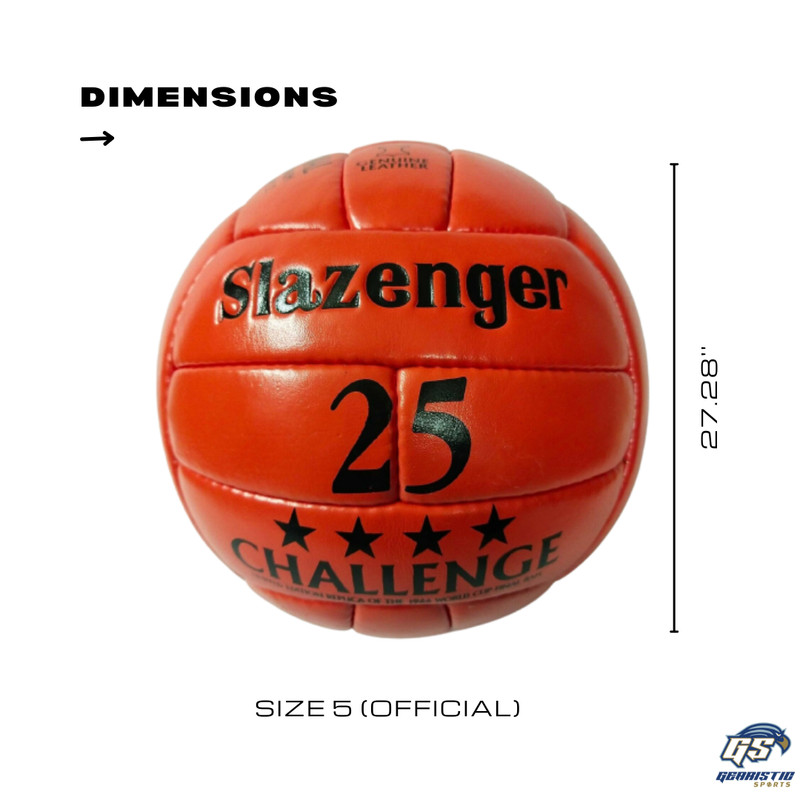 *Slazenger 25 CHALLENGE* l Emboss | OMB | WC 1966 Genuine Leather Ball Size 5 gallery