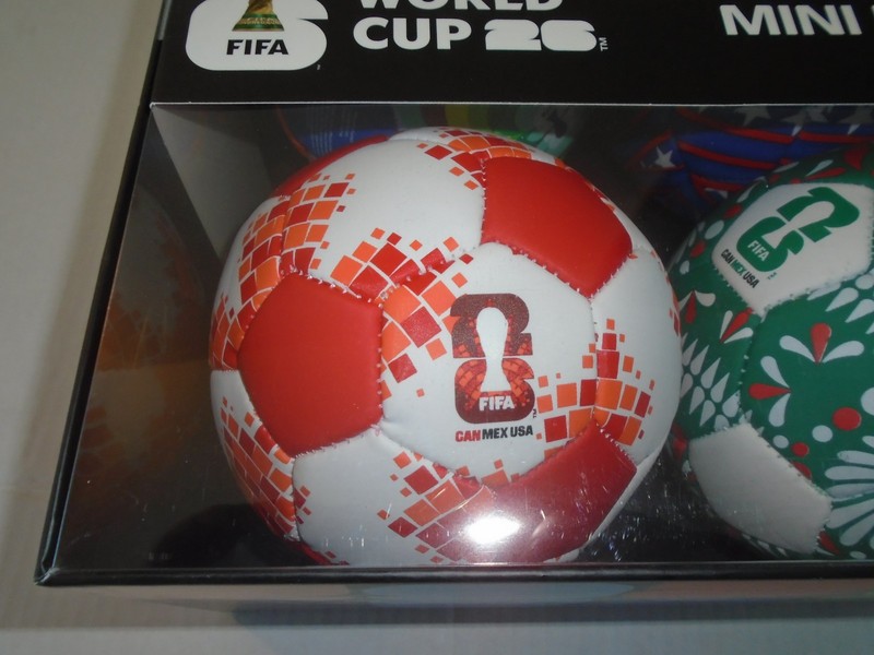 FIFA World Cup 2026 Commemorative Mini Ball Set 4 Pack Sz 1 Ball CAN MEX USA NEW gallery