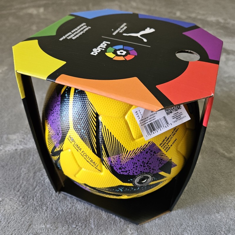 Puma Laliga FIFA Pro Official Match Ball, Size 5 Yellow Multicolor Fusion Tech gallery