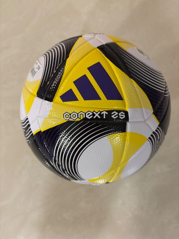 SOCCER BALL-ADIDAS-SIZE 4-CONEXT 25-MATCH BALL REPLICA LEAGUE-YELLOW COLOR-NEW-