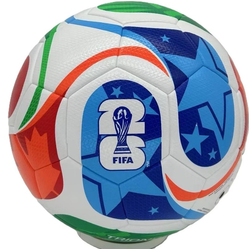 2026 FIFA World Cup Design Soccer Ball – Size 5 | 32-Panel Hand-Stitched Footbal