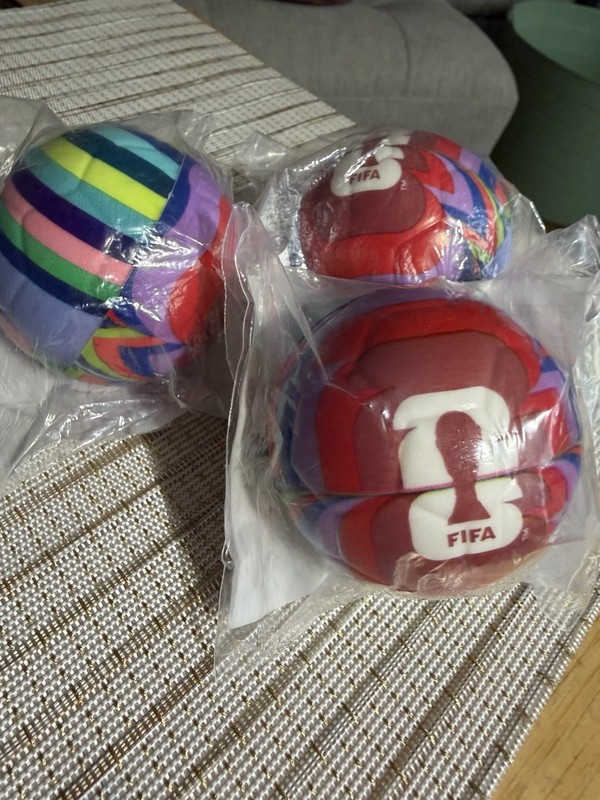 FIFA Collection Size 1 PU Soccer Stress Ball Set, Multicolor (3 Pack)