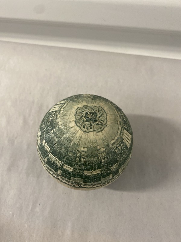 “Money Ball" Baseball Featuring a $100 Bill Design. gallery