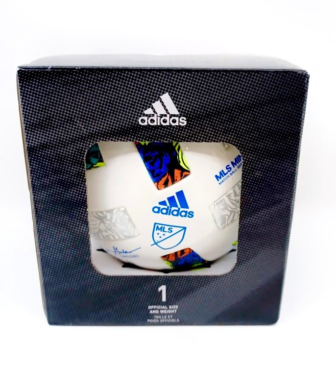 Adidas Unisex-Adult MLS Mini Soccer Ball, White/Solar Yellow/Power Blue, 1