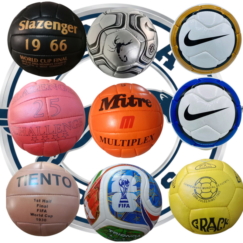 Vintage Soccer Ball Collection – World Cup Style Footballs