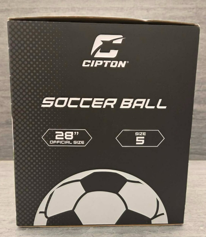 CIPTON Soccer Ball Premium Grade Material Official Size 5 - Blue & White gallery