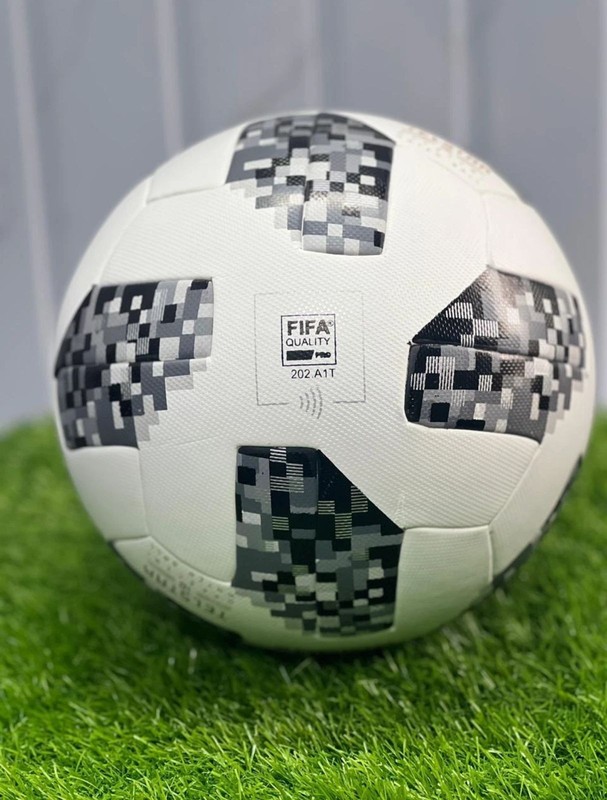 Size 5 Soccer Ball Black Pixel Pattern Match Ball Training Football Durable gallery