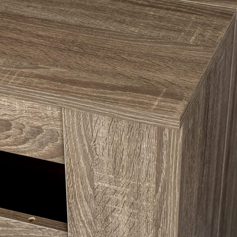 Expandable Dining Table for 6-10, Space-Saving Brown Console Design gallery
