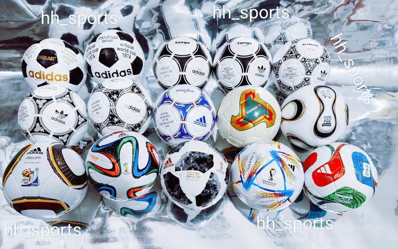 Adidas Historical Mini Balls Set 15 PCS World Cup 1970-2026 Collector Set Size1