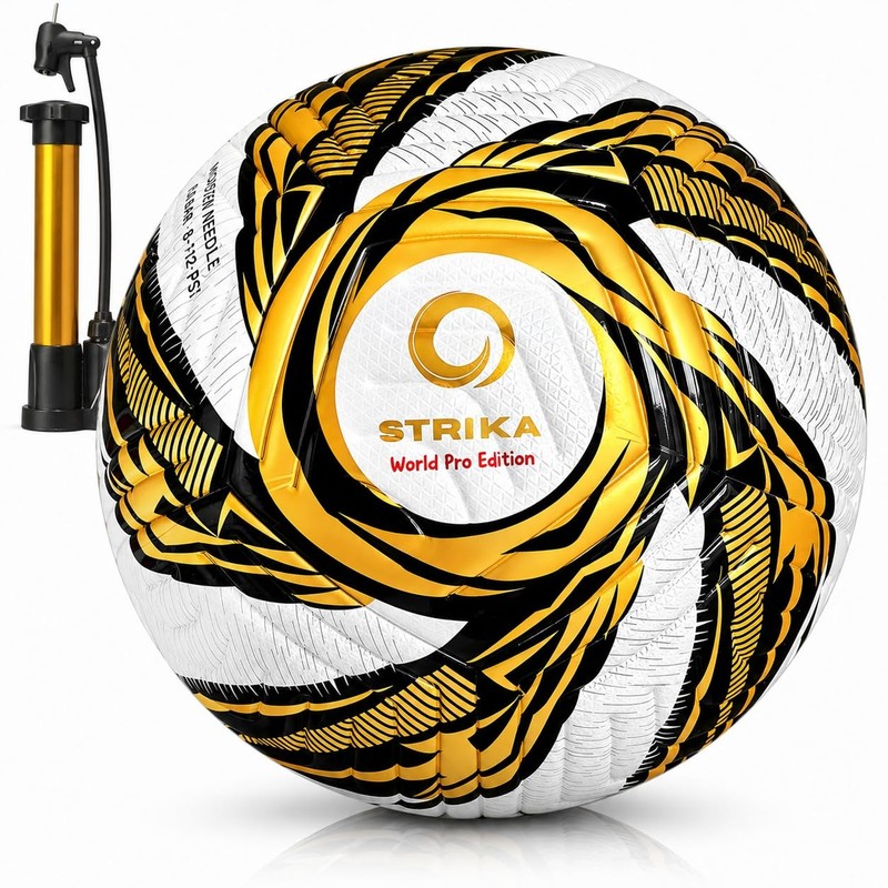 Premium Soccer Ball Size 5 & 4 with Pump – Durable Training Ball for Adults &...