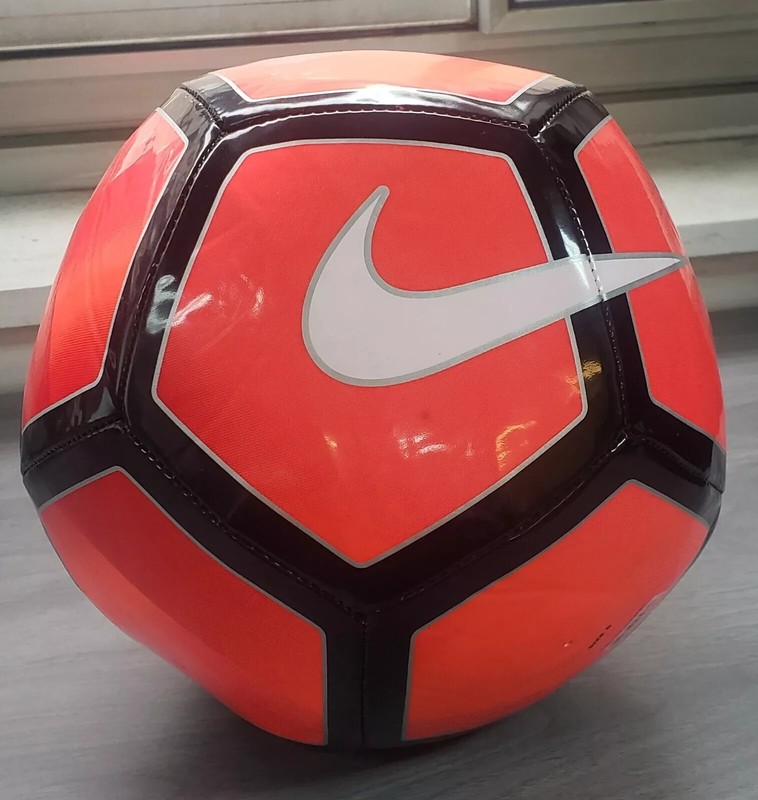 NIKE PITCH SOCCER BALL, RED/BLACK, SIZE 5 *DISTRESSED PKG