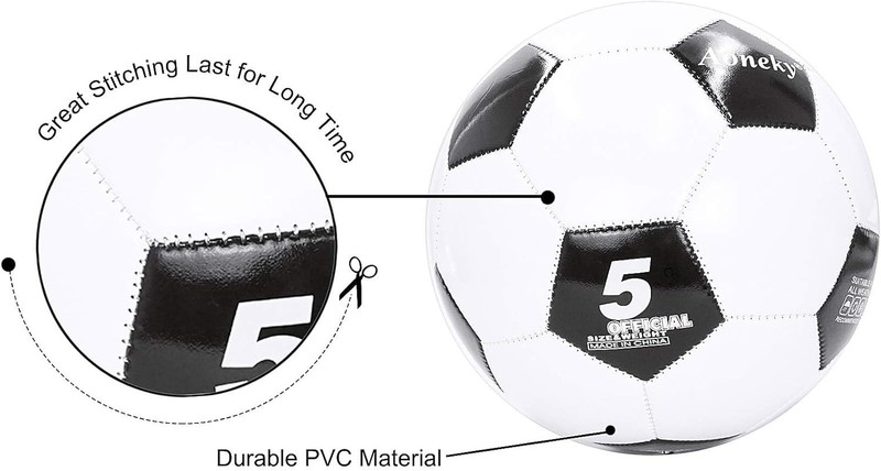 Lightweight PVC Soccer Ball with Inflation Pump - Perfect for Games & Practice gallery