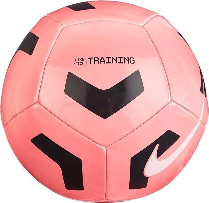 NEW! Nike Unisex PITCH Training Soccer Ball Sunset Pulse/Black/White Size 5