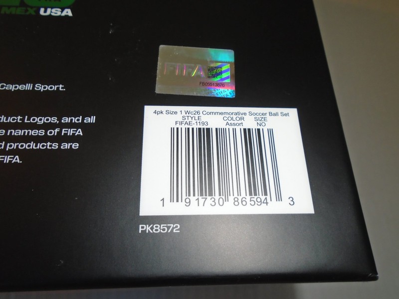 FIFA World Cup 2026 Commemorative Mini Ball Set 4 Pack Sz 1 Ball CAN MEX USA NEW gallery