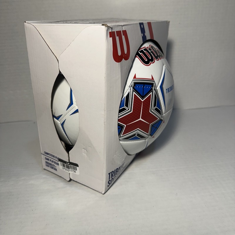 Wilson Tribute Size 5 Soccer Ball – Red/White/Blue