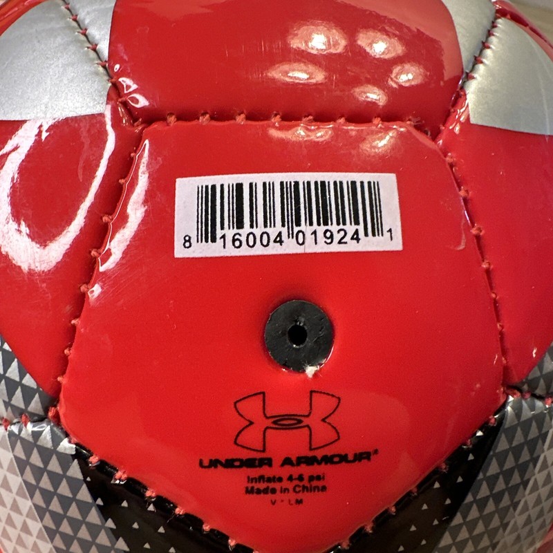 Under Armour UA Desafio Mini Small Soccer Ball Red Black Silver gallery