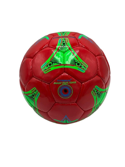 TITANUN IMPERIOR premium A+ quality (Red and Green) Futsal size-4 gallery