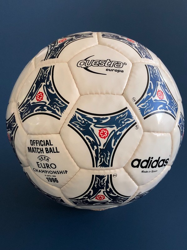 ADIDAS QUESTRA EUROPA -OFFICIAL MATCH BALL – OF THE EROPEAN CHAMPIONSHIP 1996..
