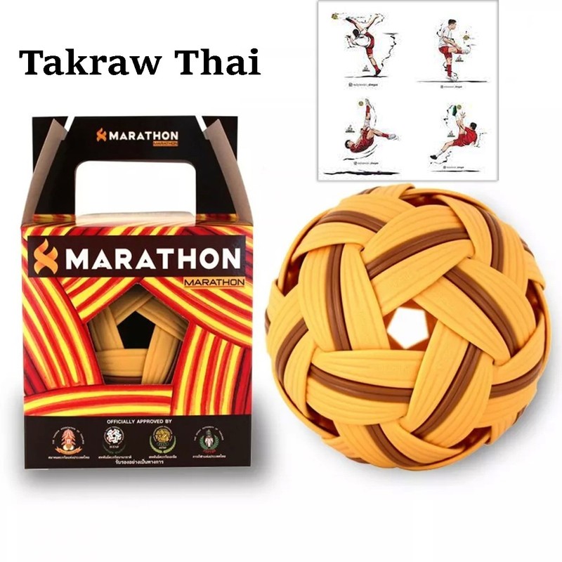 SEPAK TAKRAW MT201 Competition Model Synthetic Fiber Rattan Thai Kick Ball Game