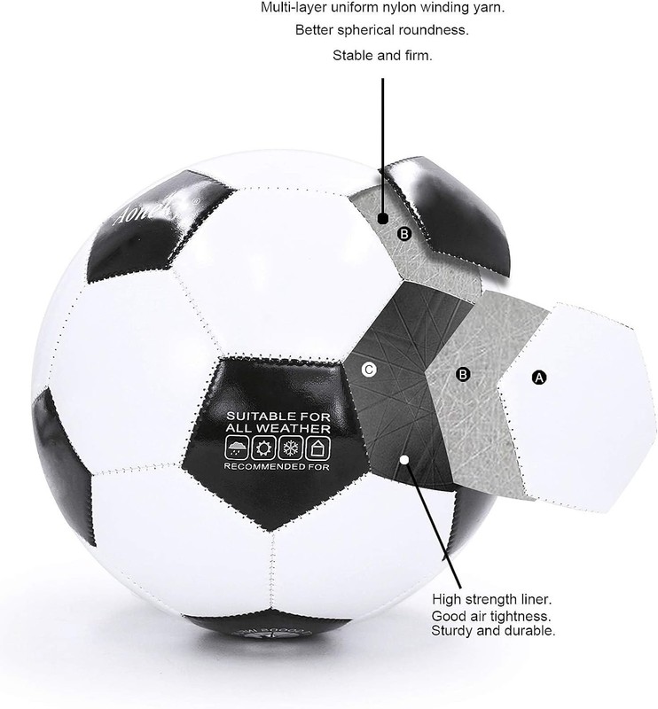Lightweight PVC Soccer Ball with Inflation Pump - Perfect for Games & Practice gallery