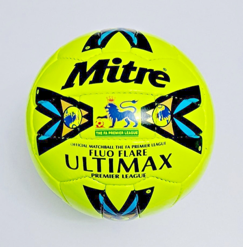 Mitre Fluo Flare Ultimax | Football 1995 Official Match Ball | Size 5