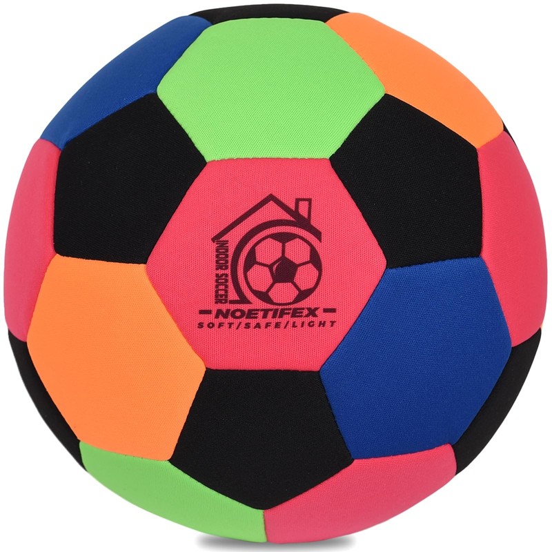 Size 4 Soft Fabric Soccer Safe Silent Indoor for Youth, Lightweight House Tra...