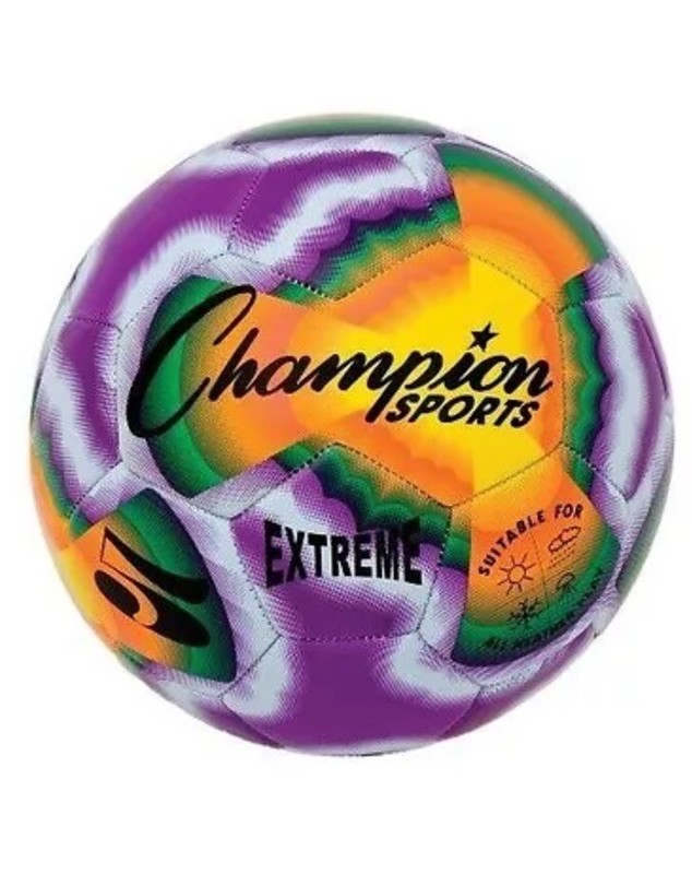 Champion Sports Extreme Soft Touch Butyl Bladder Soccer Ball, Size 5, Tie Dye