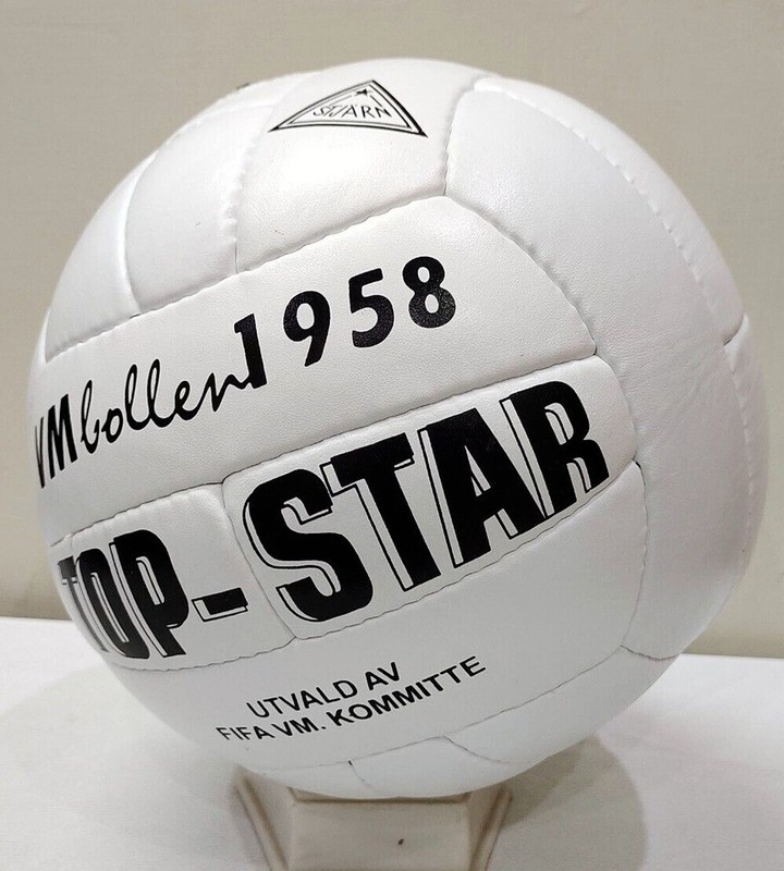 Top Star VM Bollen | 1958 FIFA World Cup Ball | GENIUNE LEATHER SIZE 5 gallery