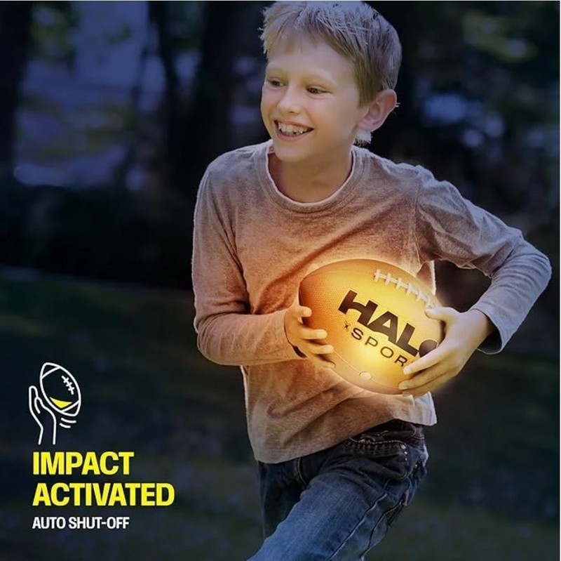 Rechargeable Light Up Football – Glow in The Dark Ball – NO 6 – Gifts for 10…