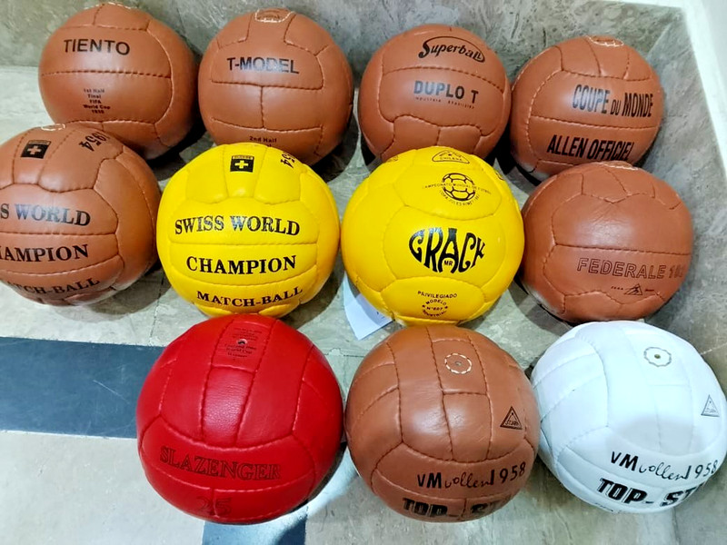 Historical Leather ball set 11 pcs FIFA world cup 1930-1966 Leather size 1
