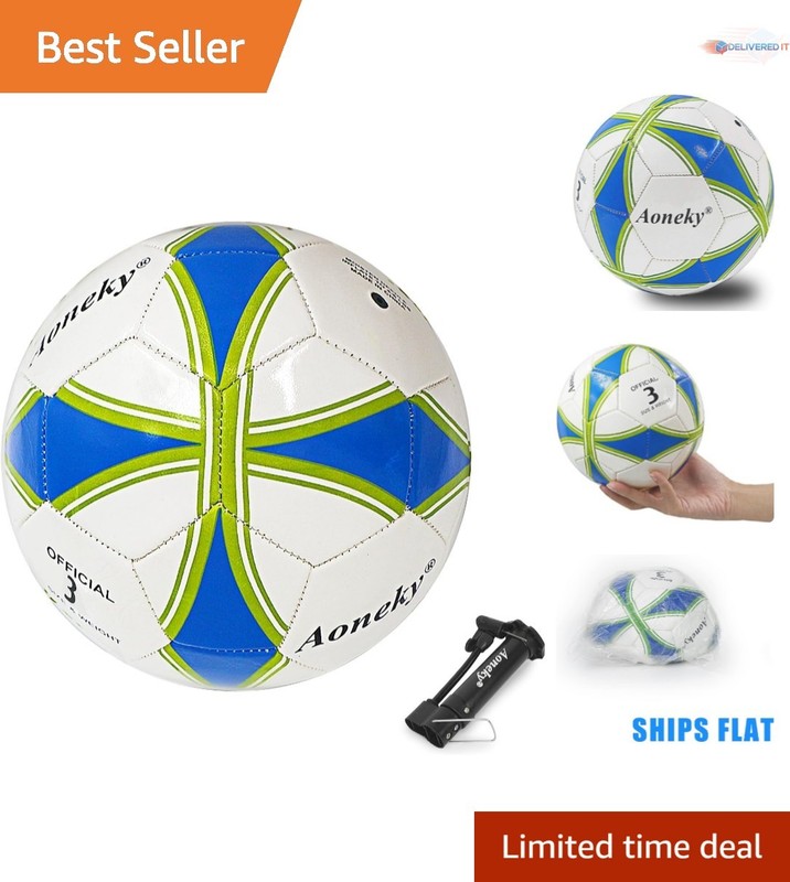 Durable PVC Kids Soccer Ball (27 Inches) with Pump – Perfect for Beginners