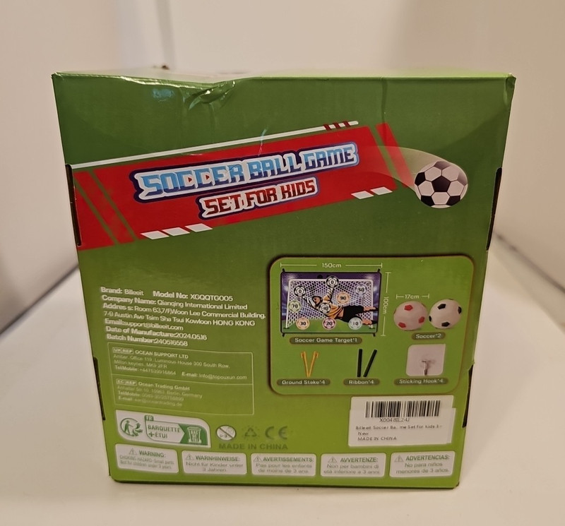 Billeeit Soccer Game Set - 2 Soft Balls, Flannel Goal, Perfect Gift for Kids gallery
