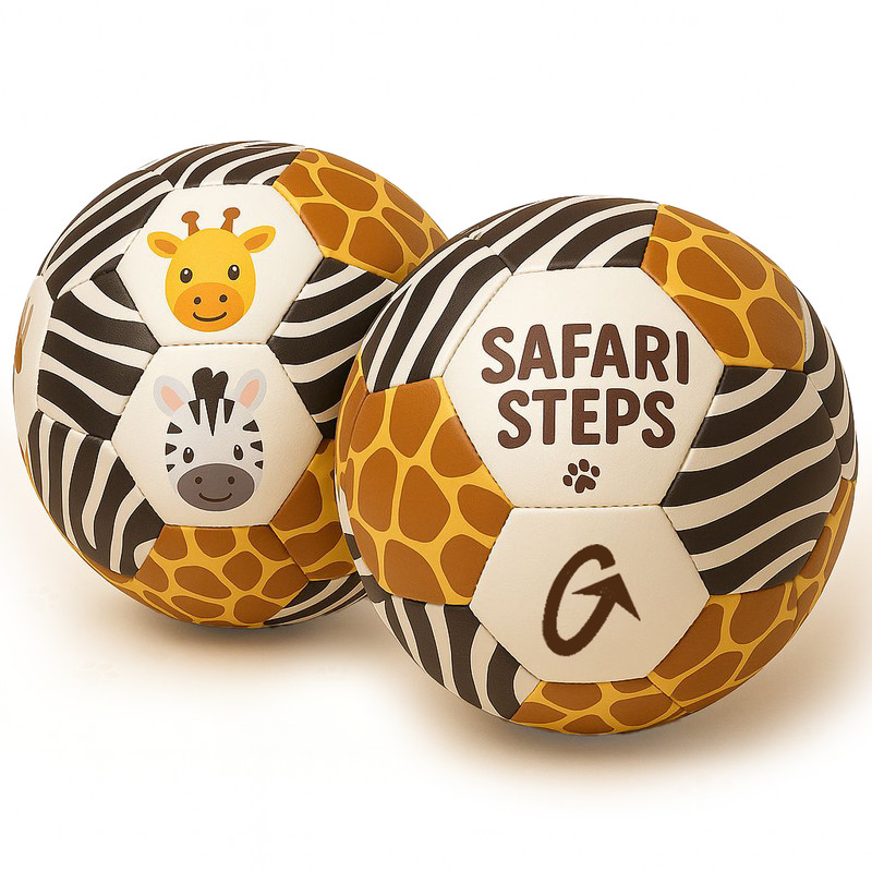 Soccer Ball Size 3 - Safari Steps - Perfect Gift for Kids (Age 2-8) gallery