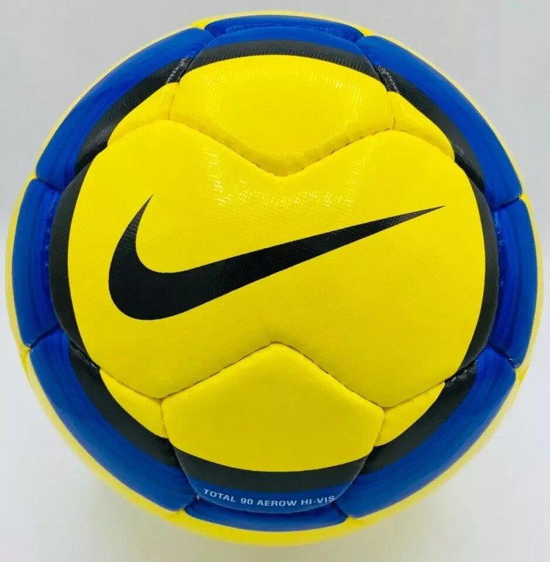 Nike Football T90 Premier League Match Soccer Ball official Size 5 Yellow & Blue gallery