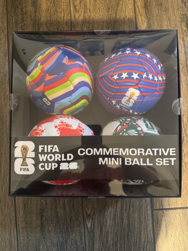 FIFA World Cup 2026 Commemorative Mini Ball Set – 4 Pack Mini Soccer Balls