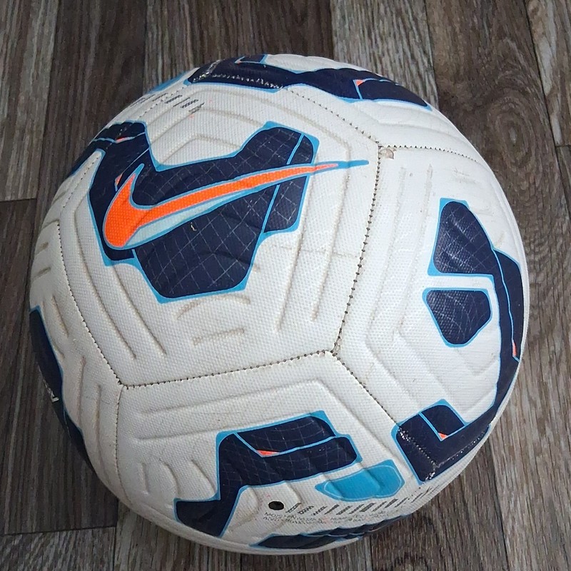 Nike Aerowsculpt Soccer Ball Size 5 White Blue Orange TPU Outdoor Match