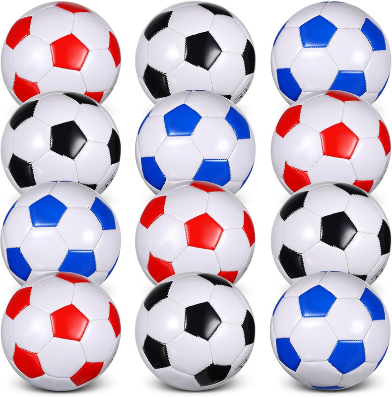 12 Pcs Soccer Ball with Pump Official Size 3/4/5 Soccer Ball Bulk for Child Adul gallery