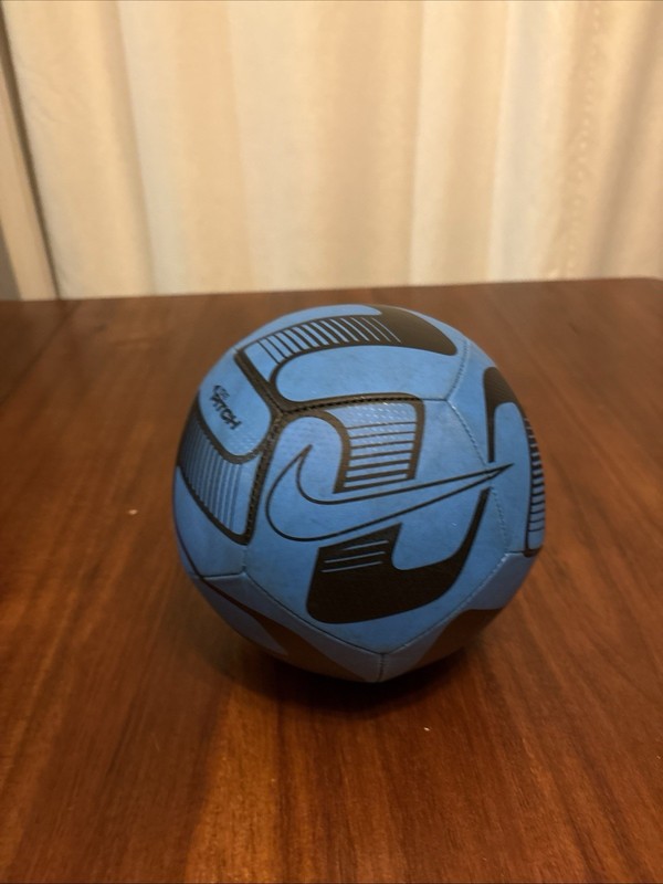 Nike Pitch Soccer Ball Blue Black Size 5 Training Football SC3983-492