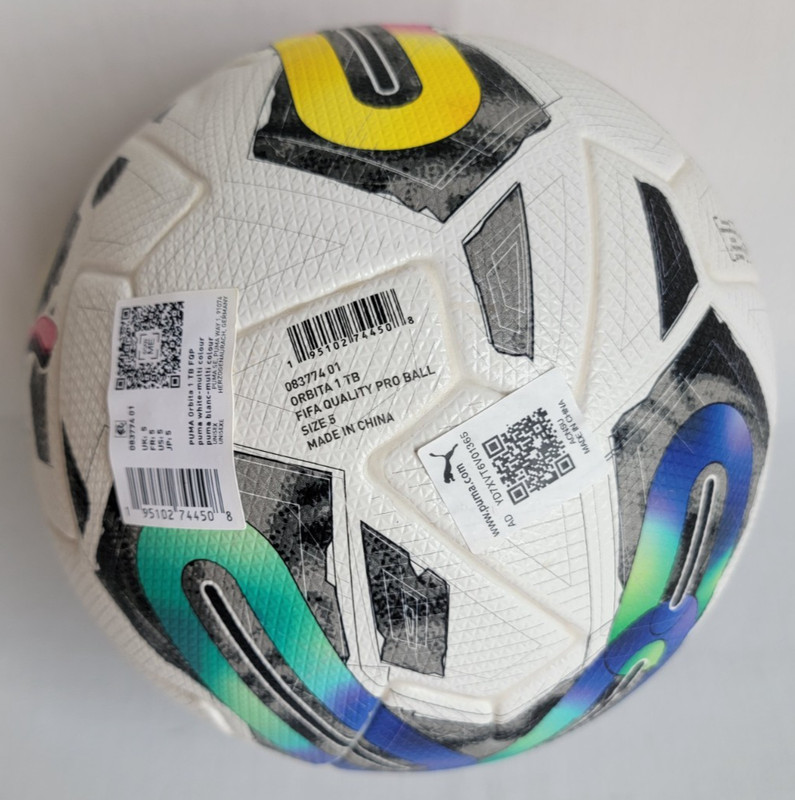 Unisex Size 5 White-Multicolor Puma Orbita 1 TB FIFA Quality Pro Ball 083774-01 gallery