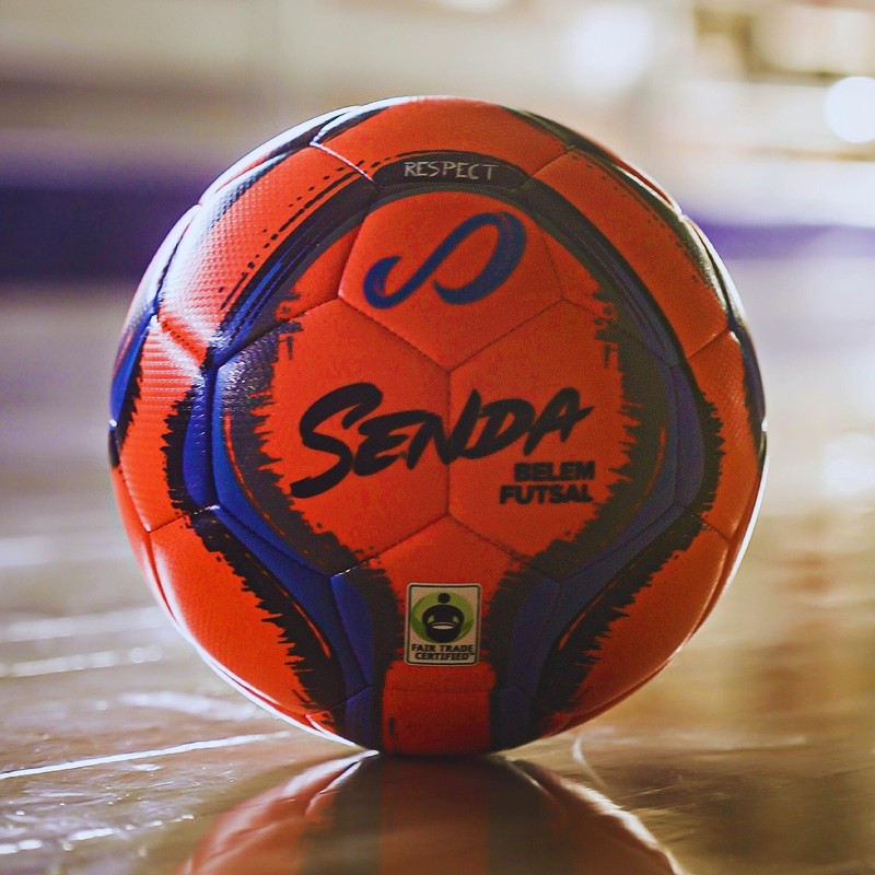 Belem Training Futsal , Fair Trade Certified, Orange/Blue/Grey/Black, Size 4 ... gallery