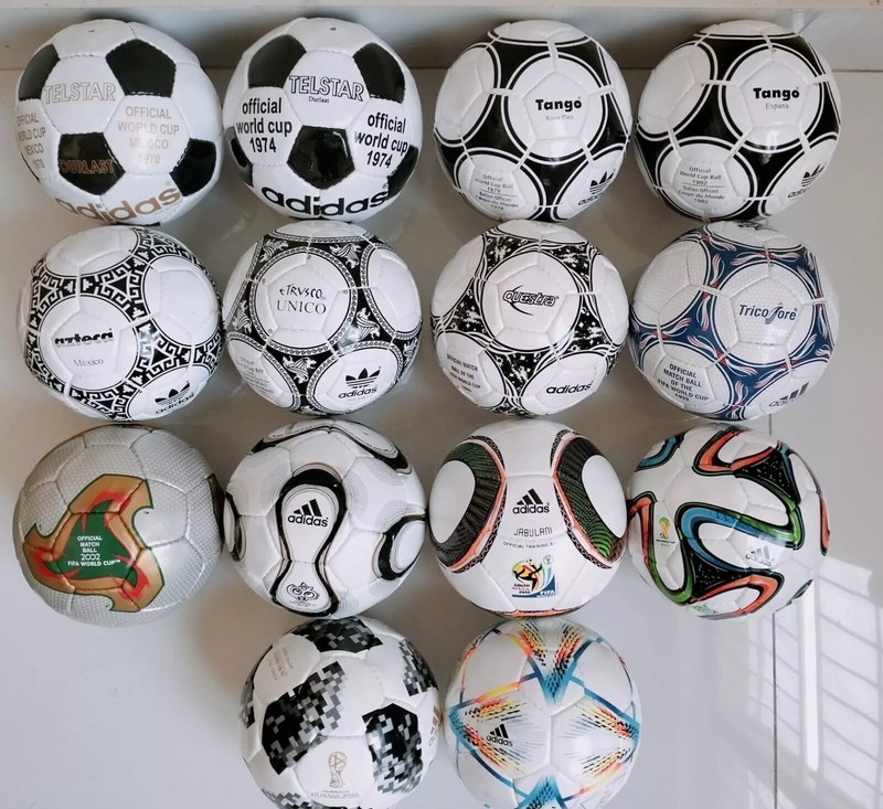 Adidas historical mini ball set 14 pcs FIFA World cup 1970 to 2022 size 1
