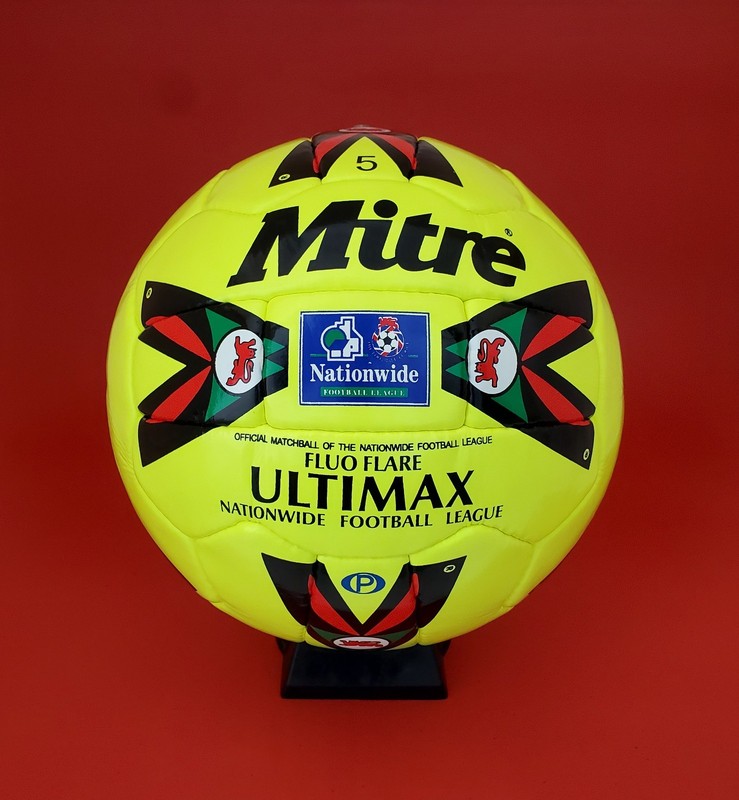 MITRE FLUO FLARE ULTIMAX NATIONWIDE FOOTBALL LEAGUE OFFICIAL SOCCER BALL SIZE 5